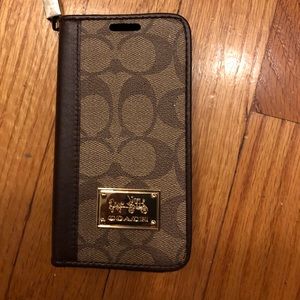 Coach iPhone X wallet case
